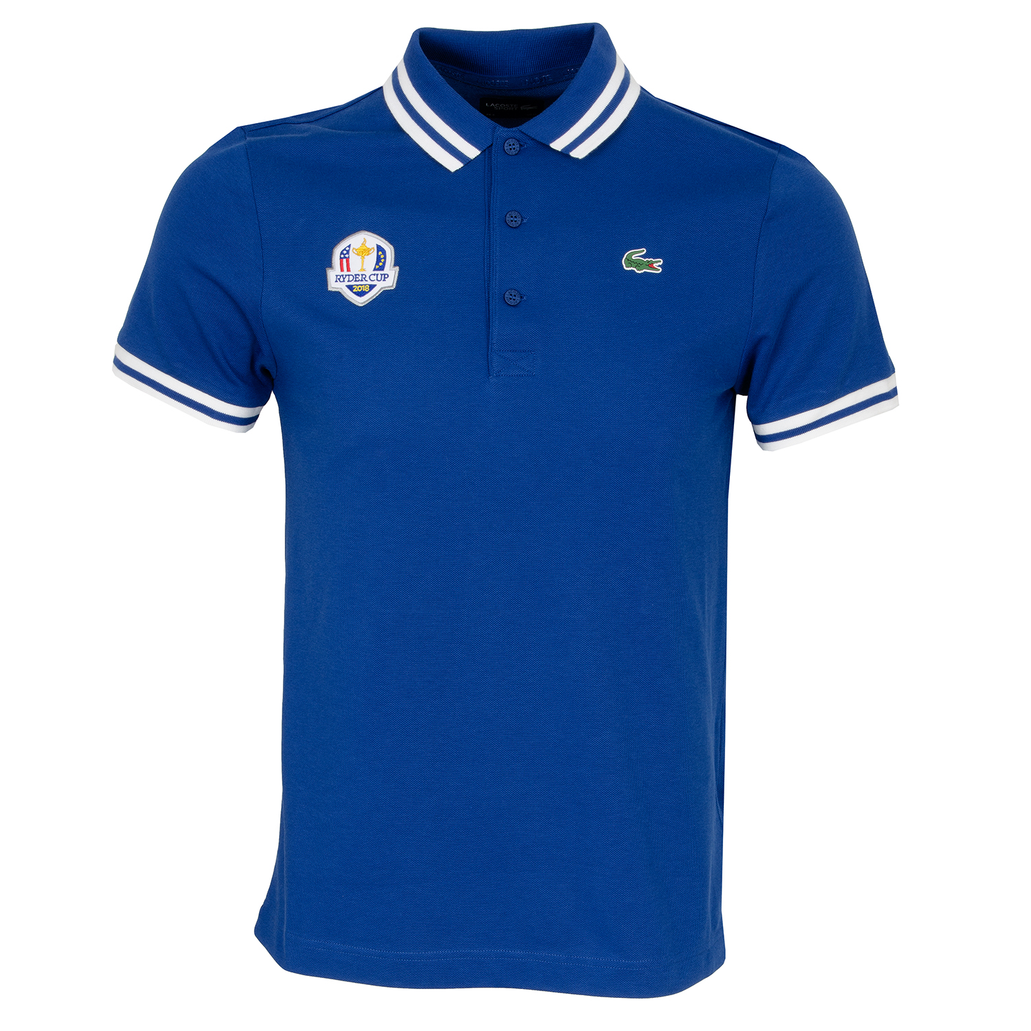 Lacoste Sport Ryder Cup Edition Tech Trim Polo Shirt France Blue/White